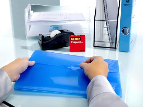Scotch Fita transparente da marca, projetada para escritório e uso doméstico, 3/4 x 2592 polegadas,