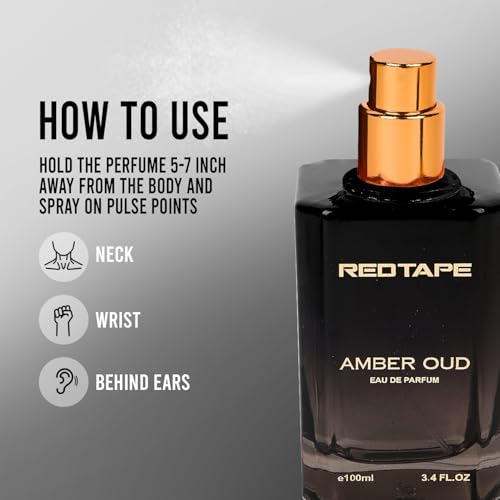 Image of Red Tape Amber Oud Eau De Parfum 100ML | Unisex Perfume | Long-Lasting Floral & Aromatic Fragrance | Fresh Scent | Premium Perfume for Men & Women | Ideal Gift Option