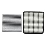 ATUOTPO Engine & Cabin Air Filters Fit for Lexus LX570 08-11, Fit for Toyota Land Cruiser 08-11,