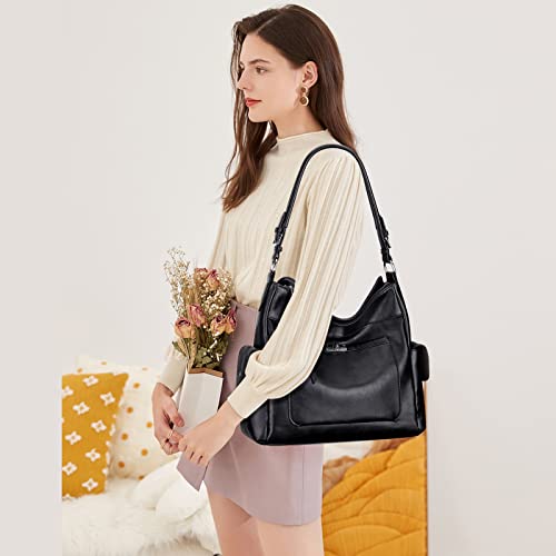 Image of Over Earth Leather Hobo Purses and Handbags for Women Ladies Shoulder Crossbody Purse