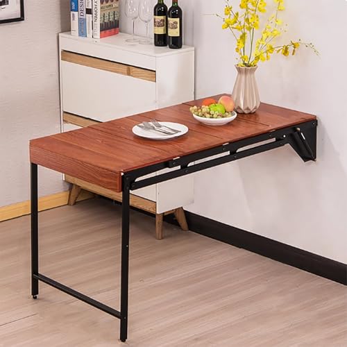 Mesa Plegable de Pared para Espacios pequeños, Banco de Trabajo Plegable, Mesa de Bar Flotante multifunción, Mesa de Cocina Plegable deformable, Escritorio Plegable de Pared