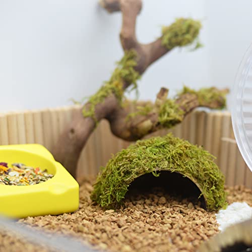 image for SanmooAio Hamster Hideaway/Hideout,Mossy Cave Hide,Hamster House/Hides