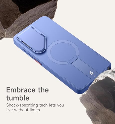 Image of SURITCH for Samsung Galaxy S26 Ultra Phone Case, Magnetic Protective Cover with Camera Cover & Adjustable Metal Kickstand for Galaxy S26 Ultra -Starlight Blue
