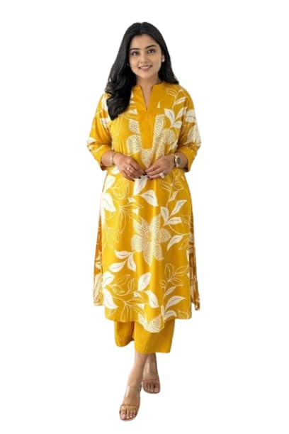 Image of Fashion Basket Wedani Cotton Printed Kurta Set for Women