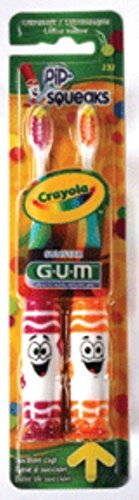 GUM Crayola Toothbrushes Pip-Squeaks Ultrasoft 2 Each