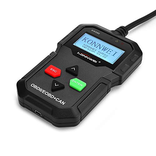 Loijon KONNWEI KW590 OBDII OBD Scanner Leitor de Código de Scanner de Diagnóstico Do Carro Leitor de