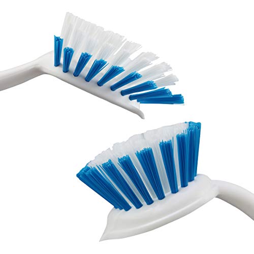 PHYEX Kitchen Scrub Brush for Cleaning Dishes Pots Pan Sink and Bathroom with Comfortable Long Handle, Set of 8 with Different Shapes - Thumbnail 3