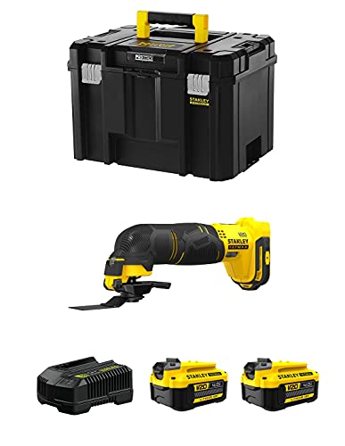 Multi-Herramienta STANLEY FatMax SFMCE500M2T (2 Baterías de 4,0 Ah + Cargador + TSTAK VI)