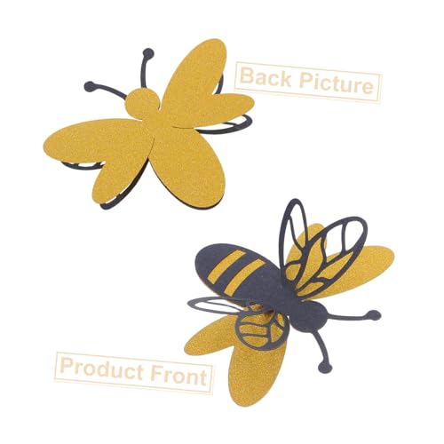 Vinilos decorativos 3D de abejas, pack 12 unidades miniatura 3