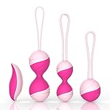 【RECOMENDADO POR LOS DOCTORES】 Las bolas de ejercicio Kegel son tremendamente beneficiosas para mejorar y mejorar el músculo del piso pélvico.Nuestro conjunto de bolas Kegel te ayuda a fortalecer el músculo del suelo pélvico para reducir la incontinencia y la relajación vaginal.