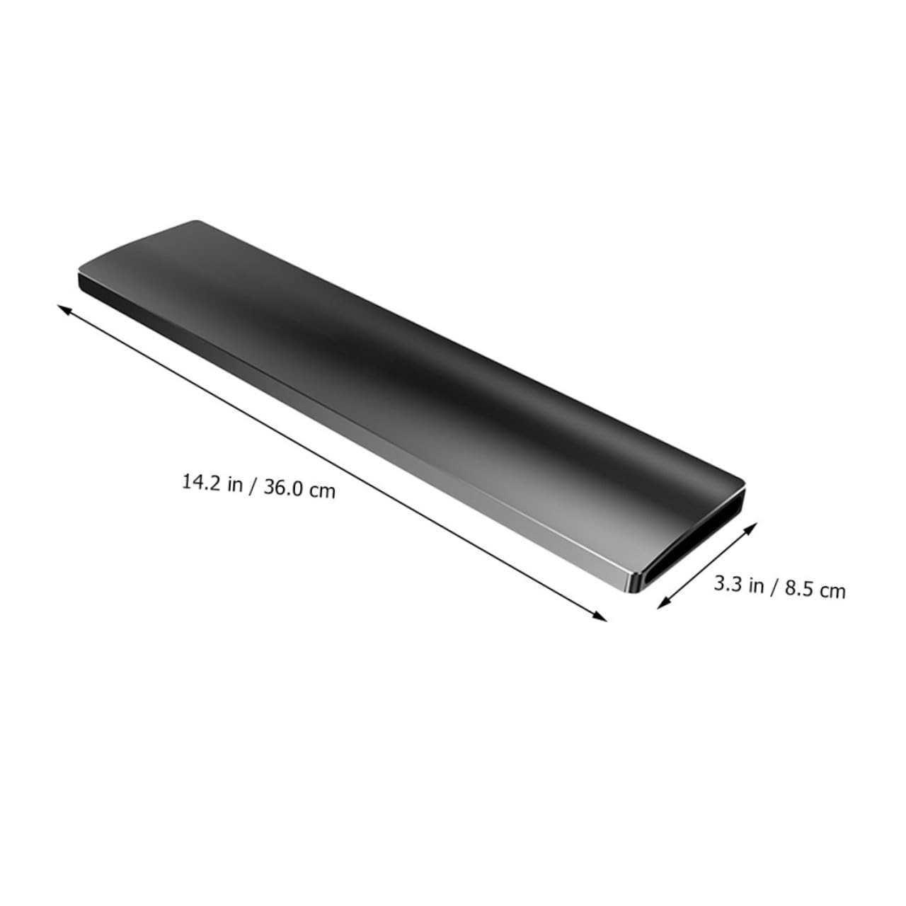 Handgelenkauflage für Tastatur, Aluminiumlegierung, 87-tasten, Schwarz