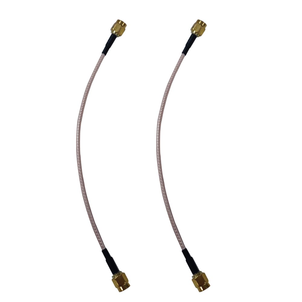 DSYBJR Coax Cable Assembly SMA Male to SMA Male Antenna Extender Cable Adapter Jumper(6 inch/15cm) (5 PACK)