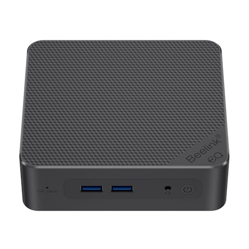 Beelink EQ12 Mini PC Intel 12th Lake N100(up to 3.4GHz 4C/4T), Mini Computers 16GB DDR4 500GB SSD, Dual 1000Mbps Dual HDMI 4K Displays, Support AV1 deconding/WIFI6/BT5.2/Office/Openwrt