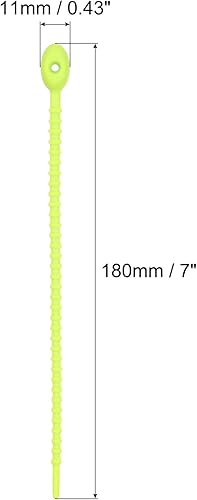 Miniatura 2 de MECCANIXITY Paquete de 30 bridas de silicona reutilizables de 7 pulgadas para el hogar, oficina, cocina, organizador de bolsas de alimentos, gestión