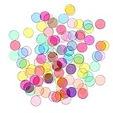 TOYANDONA 100 Stück Teiliges Buntes Mathe lernspielzeug Kunststoff scheiben mit Glatten Kanten Kinderfreundlich Strapazierfähig für Vorschule und Grundschule Fördert Spielerisches