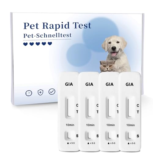 BELABB® Giardien Quick Test for Dogs and Cats, 4 Tests for Dogs and Cats at Giardia