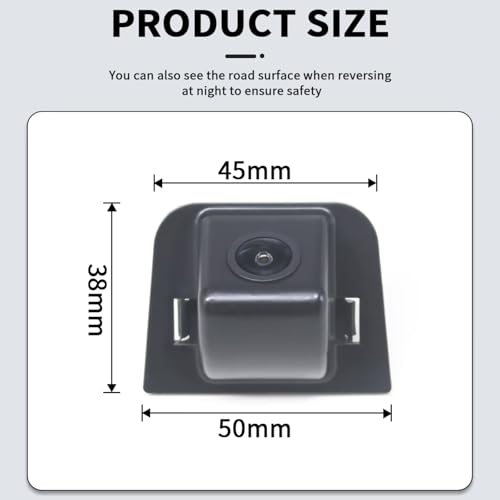 Caméra de recul pour Toyota Prius 2011-2014 avec trajectoire dynamique - 7