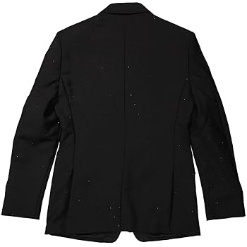 BURBERRY Men's Black English-fit Rhinestone Mohair and Wool