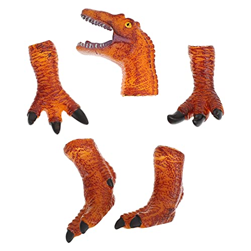 TOYANDONA Cabeça Interativo 5Pcs Bonecos de Dinossauro Dino Cosplay Brinquedos Dedo para Goodie Bag