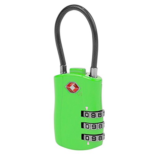 Travelon Tsa Cable Lock, Neon Green