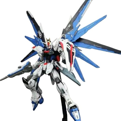 HOTGEEJPボーイズモデルキットガンダムユニコーンレッドアストレイエクシライクフリーダム ムフィギュアなど (新生児用フリーダム 2.0+ ウィング - スタンド付属)