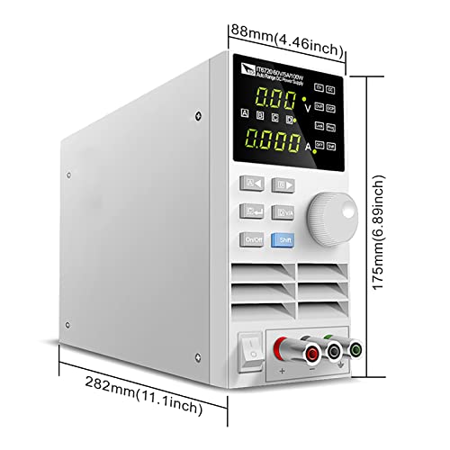ITECH Variable DC Power Supply 60V/5A/100W Adjustable Lab Bench Power Supply Coarse and Fine Adjustments CC & CV Mode IT6720 - Thumbnail 4