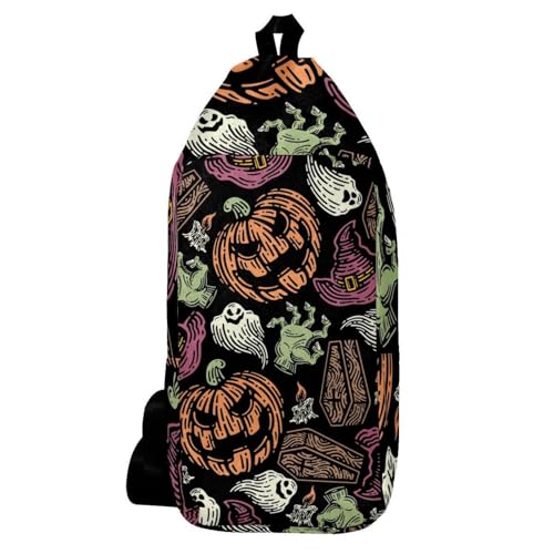Sac à bandoulière Halloween idéal pour voyage et randonnée urbaine