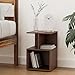 Amazon Brand - Solimo Uno Engineered Wood Contemporary Bedside Table (Walnut Finish)