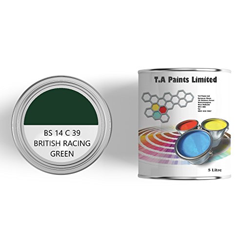 T A Paints Ltd Floor Paint Quick Drying 1L British Racing Green BS 14 C 39 For Concrete, Garage Workshops, Factory & Showroom Floors On Brick, Stone, Wooden and Metal Floors Hard Wearing