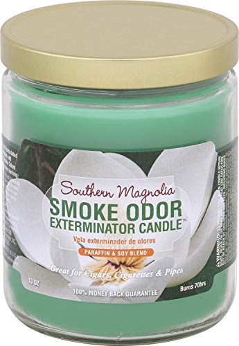 Smoke Odor Exterminator13oz Jar Candle, Southern Magnolia, 13 oz, 13 Ounce