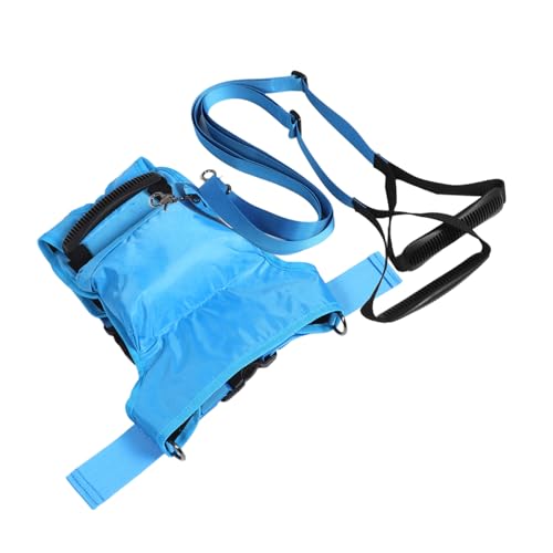 BESPORTBLE Ski Training Belt Snowboard Protective Gear Motocross Gear Outdoor Ski Training Belts Ski Trainer Snowboard Anti-fall Traction Belt Snowboarding Equipment Blue Nylon