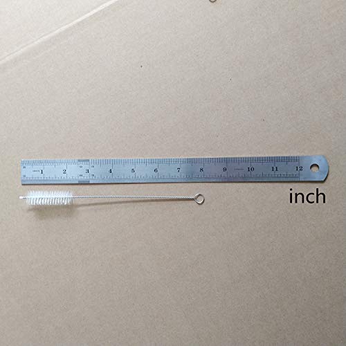 BBDOU Drinking Straw Cleaning Brush Kit Straw Tube Pipe Cleaner Nylon Bristles Stainless Steel Long Handle Cleaning Brushes for Multiple Size Straws, Set of 12