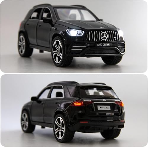 Image of 1:32 AMG GLE 63 S Scale Alloy Metal Pull Back Die-Cast Car Toy with Sound & Light Mini Auto Model for Kids Durable Metal Body Realistic Design Gift for Boys & Collectors (Black)