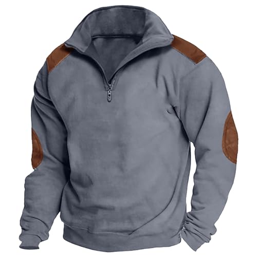 Pull ethnique demi-fermeture éclair coupe ample pour homme fort en 3XL
