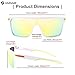 Karsaer Flat Top TR90 Polarized Sports Mens Sunglasses Vintage Square Cycling Running Fishing Golf Hiking Sports Glasses
