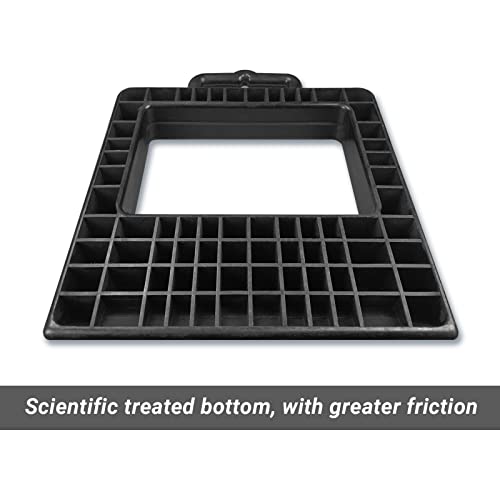 Rubber Heavy Duty Pallet Jack Wheel Chock 2 Pack, Premium Pallet Jack Stopper For Truck 14.2" Length X 11.2" Width X 2" Height (Black, 2 Packs) #TOP3