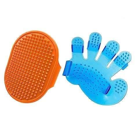 MeeTo Pet Grooming and Bathing Silicon Golove and Bruse, Gentle Deshedding Brush Hair Remover Brush for Long and Short Hair Dogs,Cats & Horses 1 Brush and 1 Glove, Random Color (B0BZHWQR1Q) Amazon Price History, Amazon Price Tracker