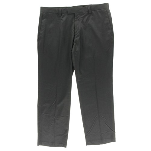 Kenneth Cole Men's Stripe Slim Fit Flat Front Dress Pant2