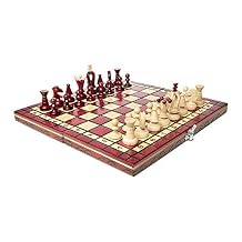 Wooden Chess Set Paris Cherry Wooden International Board Vintage Carved Pieces