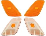 Discount Starter and Alternator CH2551120 CH2550120 Replacement Side Marker Pair Fits Jeep Wrangler Plastic Lens Without Bulbs