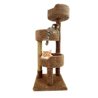 Buy Cozycatfurniture 52 Inches Cat Climbing Tower For Big Cats Carpeted Cat Tree Bed With Solid Wood Posts Sisal Scratching Pole Made In Usa Online In Indonesia B06wlgnrrd