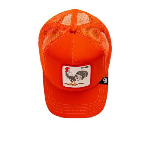 Goorin Bros. The Farm Reflective Collection Regulowana czapka ciężarówki Unisex Baseball Mixed, Pomarańczowy (kogut), rozmiar uniwersalny