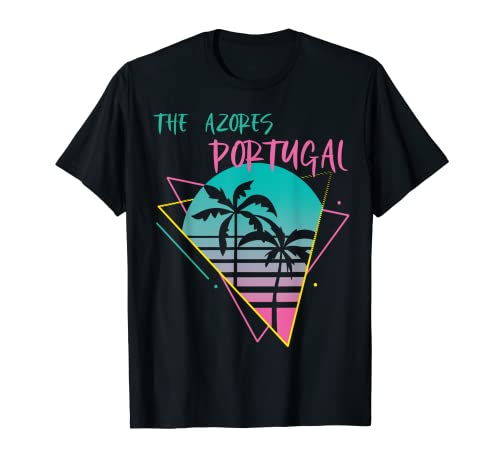 Portugal Azores Plage Palmiers Vacances Océan Surf T-Shirt