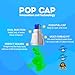 Pop Cap Green Apple Flavored Liquid Water Enhancer Bottle Cap, 10-Pack, 5mL 0.169 fl oz
