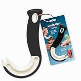 Easy Open Ring Pull Can Opener 1 Pack. Durable Non Slip Rubber Grip Makes Opening Aluminum Container Tabs Simple. Perfect for Protecting Nails and Folks with Joint Pain or Arthritis