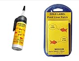 Water Garden Koi Fish Pond Liner Leak Repair Patch Kit, Includes Gold Label One Shot Sealant and Pon