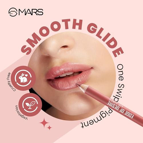 MARS Matte Lip Liner with Holder Set of 10 | One Swipe Smooth Application | Long Lasting & Travel Friendly Lip Pencil | Multicolor | Set-B (1.4g x 10) - Image 4