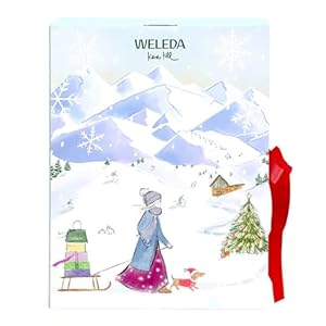 WELEDA Bio Adventskalender 2025 - Premium Naturkosmetik Weihnachts-Countdown Advent Kalender Chalet mit Gesichtspflege & Körperpflege Geschenken für ein besonderes Adventserlebnis für Männer & Frauen