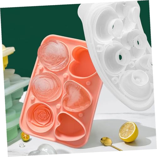 Moldes de Hielo Silicona Rosa y Corazón con Tapa miniatura 5