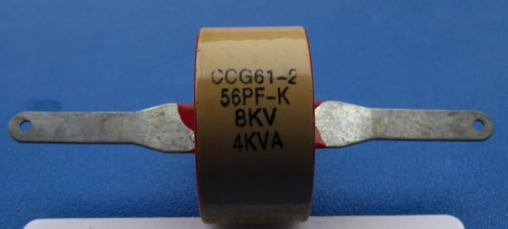 Condensador dieléctrico cerámico de alto voltaje tipo tambor de alta frecuencia CCG61-2, 56P, 56PF, 56-K, 56-II, 8 kV, 4 kVA